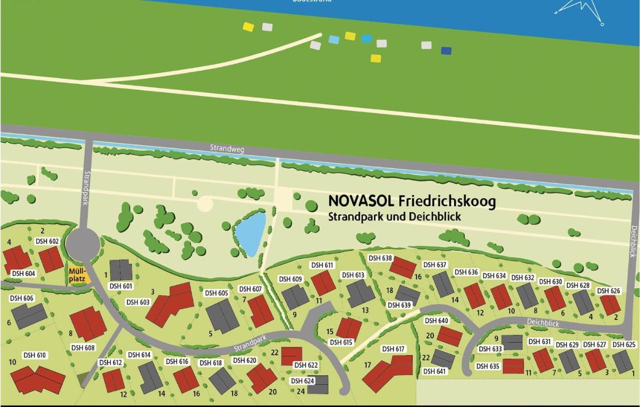 Friedrichskoog-Deichblick 12 Villa Eksteriør billede